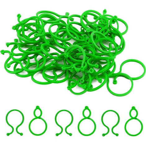 Pack de 200 pinces à plantes, grandes pinces pour support et fixation des plantes, clips invisibles pour plantes de jardin et plantes grimpantes. (1/5)
