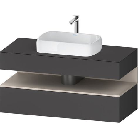 Duravit Collection One Konsolenwaschtischunterbau, 1 Auszug, 1 (1/2)