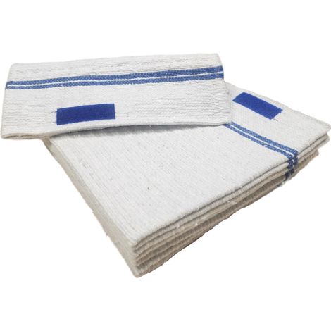 Lot de 5 serpillières Gaufrées Auto-Fixantes - 50 x 50 cm - Très absorbantes pour tous type de sols - Fabrication Française (1/4)
