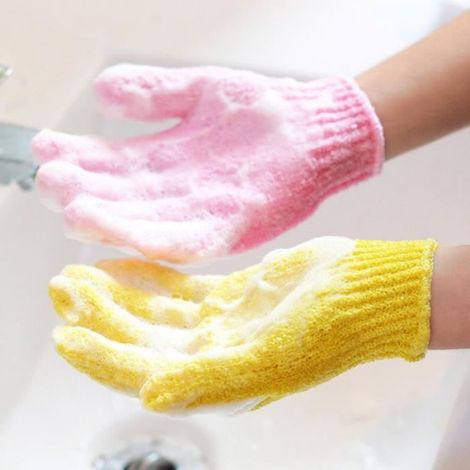 Gant De Toilette - Exfoliant Cinq Doigts - Pour Corps Et Douche - Lot De 20 Pièces (1/4)