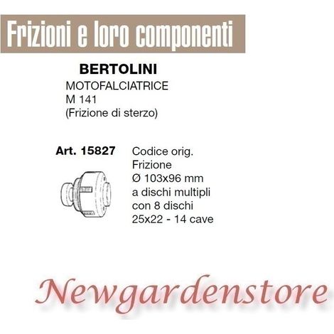 Frizione dischi multipli motofalciatrice M141 compatibile BERTOLINI 15827