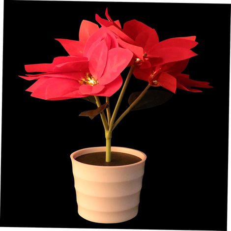 Lampe Pot de Fleurs Décorative Lampe de Nuit de Table Forme (1/5)