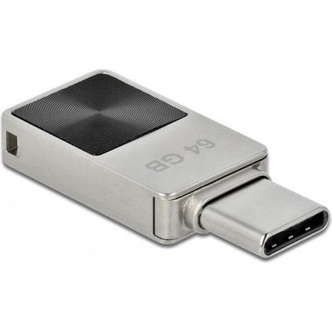 STICK DELOCK Mini USB 5Gbps USB-C Speicherstick 64GB Metallgehäuse (1/4)