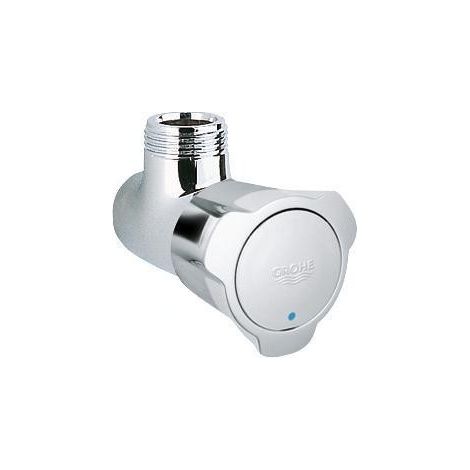 Grohe – Robinet de douche chrome avec sortie 3/4' – Poignée métallique isolante – Tête de robinet pour installation professionnelle – 26010001 (1/3)