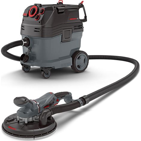 MENZER Dustfree Sistema di Levigatura a Secco Senza Polvere con TBS 225 + VCM 530 PRO