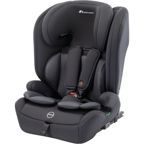 Bebeconfort EverFix Plus i-Size, Seggiolino Auto 9-36 kg Evolutivo, 15 Mesi-12 Anni, 76-150 cm, Seggiolino Auto ISOFIX, Protezione dagli Impatti Laterali, Poggiatesta 14 Posizioni, Full Black (1/5)