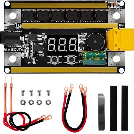 Bedienfeld für eine 99-stufig einstellbare Punktschweißmaschine für Blei-Säure-Batterien, Autobatteriemodelle und 0,1-0,2 mm Nickelfolie und Batterien. (1/5)
