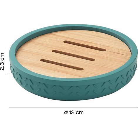Portasapone Thea verde/natural 12 x 2,3 cm (1/3)