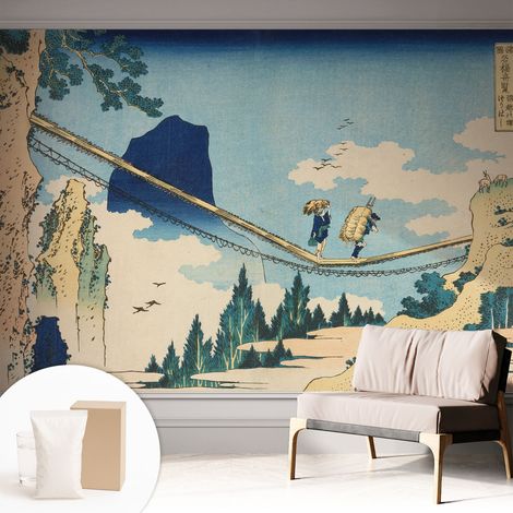 Carta Da Parati Non Tessuto - Con Colla Gratuita - Con Motivi Moderni - Design Elegante Per Pareti Ponte di montagna 312x219 cm (1/5)