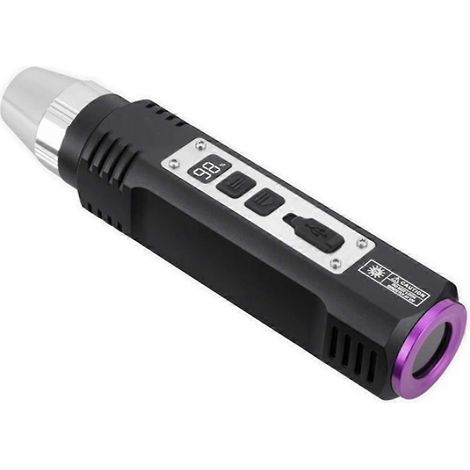 Lampe torche UV 365 nm + lumière blanche 20 W, rechargeable par USB, marqueur à encre invisible pour chats, chiens, urine de scorpion et billets de banque. (1/5)