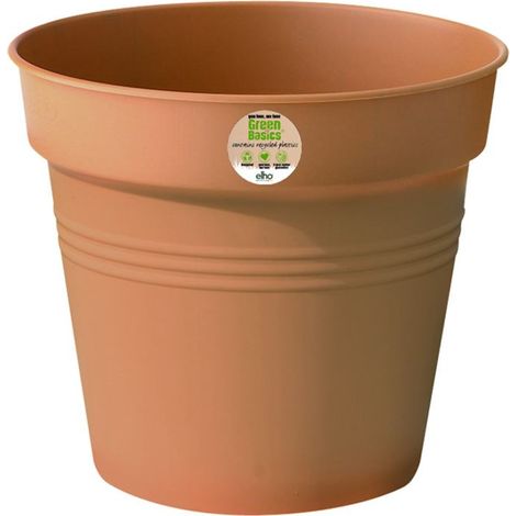 Elho Pflanztopf Green Basics Ø 40 x 37 cm terracotta KunststofftÃ¶pfe