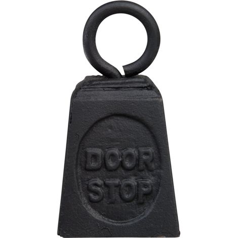 Ac-Deco – Cale-porte en fonte 6,8 x 6,8 x 12,8 cm – Poids lourd pour portes – Design moderne – Anneau de transport pratique