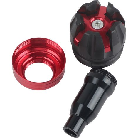 Nouveaux patins de protection de cadre en alliage d'aluminium CNC pour moto, embouts anti-chute rouges (1/5)