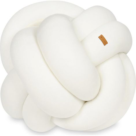 Cojín nudo - cojín nudo - cojín decorativo - cojín decoración - 30x30cm - crema (1/4)