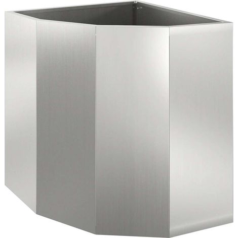 Maison Exclusive - Vaso d'angolo Argento 45 x 45 x 50 cm Acciaio zincato