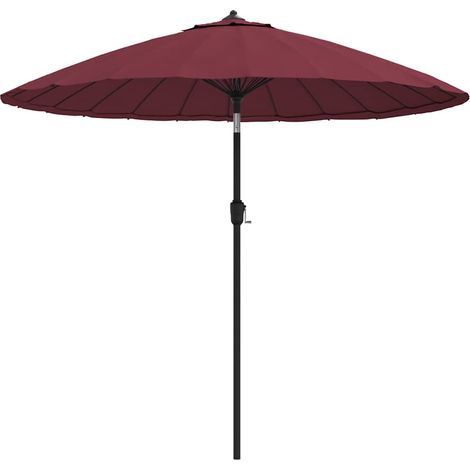 Ombrellone  Parasole da Esterni con Palo in Alluminio 270 cm Bordò (1/5)
