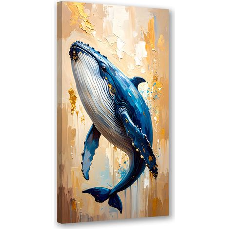 Tableau déco Baleine Mammifères Animaux marins 50x100 (1/4)