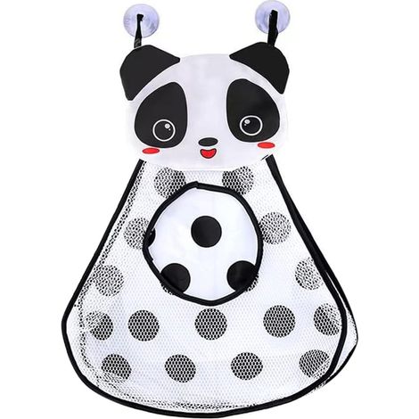 Sac de rangement jouets bain ikasus, organisateur mural animaux, filet suspendu imperméable avec ventouses, drainant, décoration salle de bain, pour jouets bébé, 2 pièces (1/5)