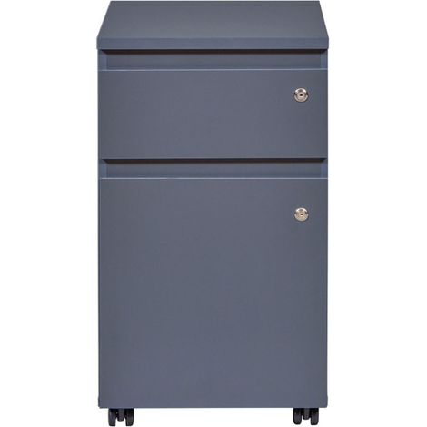 Caisson de Bureau à Roulettes "André" 76cm Gris