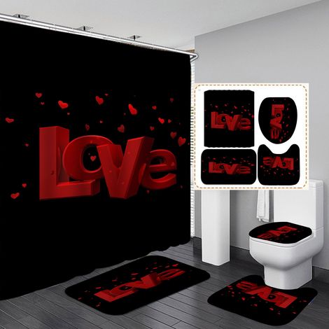 Rideau de douche pour la Saint-Valentin (style 2) (1/3)