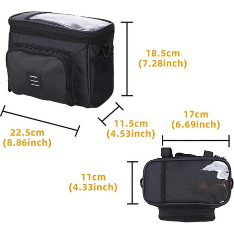 Sacoche isotherme pour vélo VTT, sacoche avant, panier, sacoche de bandoulière (1/4)