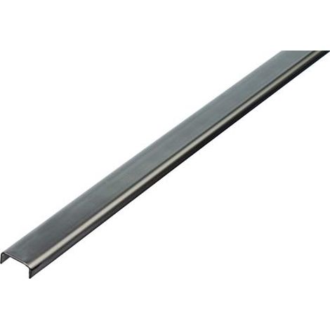 Alberts 485313 Profilo a U, Acciaio Inox, 1000 x 16 x 10 mm (1/2)