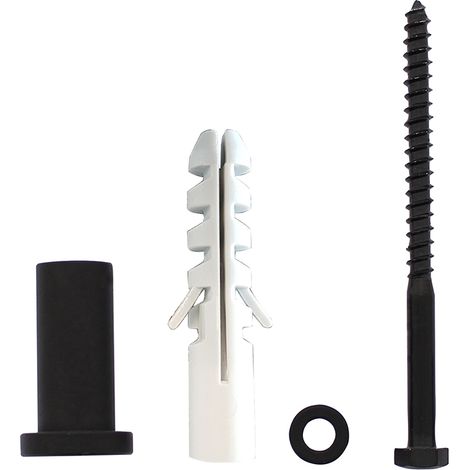 Intersteel Satz von 5 Entfernungsteile 50 mm für Schiene Schiebetürsysteme Schwarz (1/2)