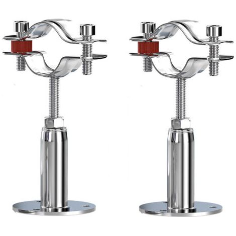 RHG 2Pcs Acier Inoxydable Colliers De Serrage à Support De Tuyau RéGlable, Support De Tuyau à Montage Mural,Pour Un DiamèTre De 15-19MM, Pour La Fixation De Tuyaux, De Tubes, De Tiges Etc. (1/4)