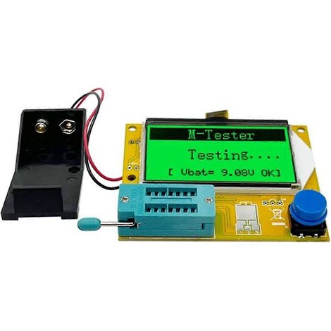 Testeur de transistors multifonctionnel LCR-T4 : testeur de condensateurs, résistances, diodes, triodes et thyristors à double diode. (1/4)