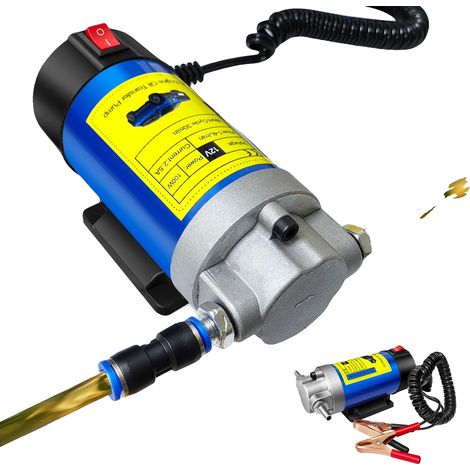 Pompe Extracteur d'Huile, 12V CC, Extraction rapide d'huile, Comprend des tuyaux de 100 cm, Auto-amorçante, Convient pour le Diesel et le Kérosène (1/5)