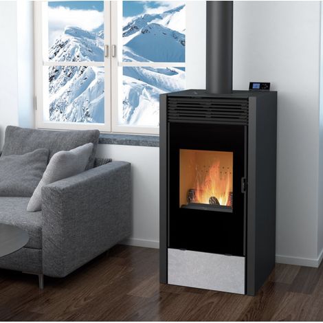 Poêle hybride bois & granulés Vision 10 Kw (1/5)