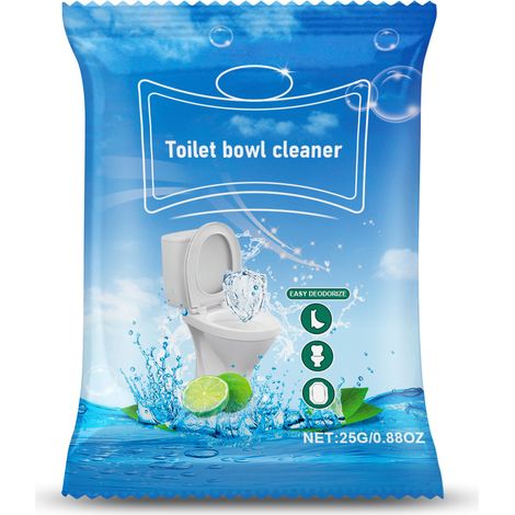 La poudre nettoyante pour toilettes Jakehoe élimine facilement les taches et les résidus d'urine, mousse rapidement et nettoie efficacement. 25 g (1/5)