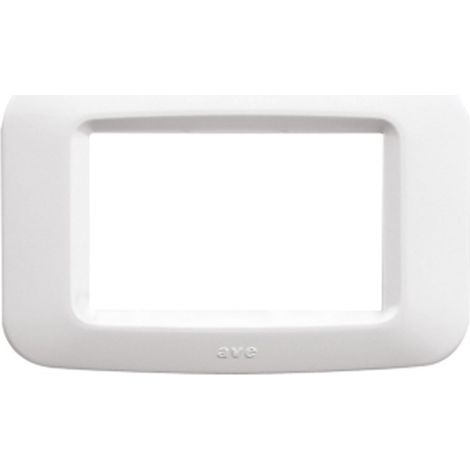 Placca tecnopolimero Ave Banquise 45 3 posti Bianco 45PY03BB