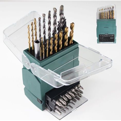 ALOVEZ Coffret 43 pièces, embouts CR-V, forets, ABS (1/4)