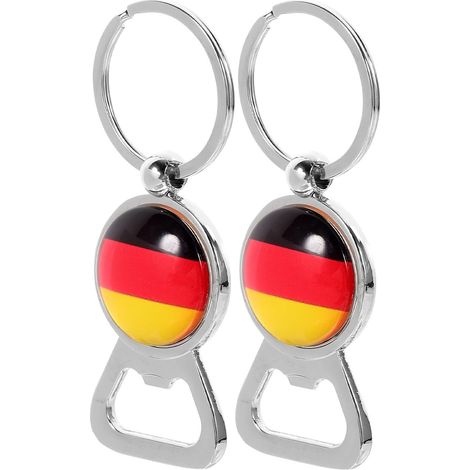 Ouvre-bouteilles Design Drapeau National Porte-clés Décoratifs Lot de 2 en Alliage de Zinc Légers et Pratiques pour Fêtes et Événements Uniques (1/5)