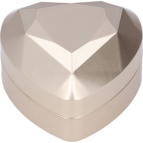 Boîte à bijoux LED élégante avec anneaux lumineux, velours doux et finition givrée pour cadeaux de fiançailles ou mariage