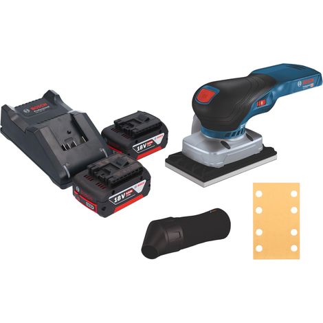 Levigatrice oscillante a batteria Bosch GSS 18V-13 Professional 18 V 100 x 110 mm + 2 batterie da 5,0 Ah + caricabatterie (1/5)