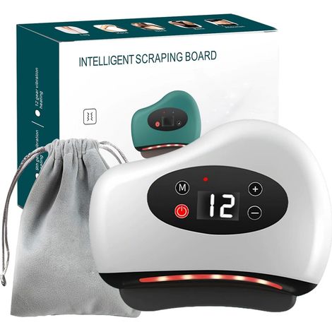Grattoir électrique pour fascia avec chauffage et 12 vibrations, outil de grattoir musculaire pour apaiser la tension du pied, outil de libération myofasciale Gua Sha pour massage des tissus profonds (1/5)
