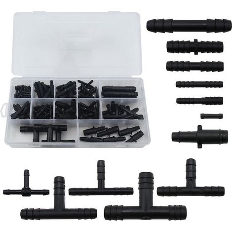Kit de conectores de manguera tipo T - versátil y duradero - 113 piezas