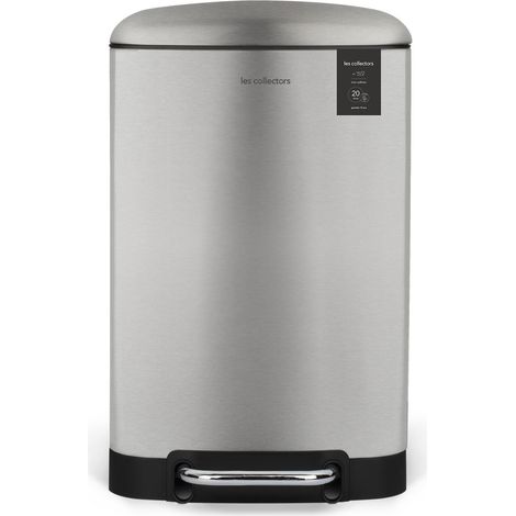 Les Collectors N°512 - Poubelle à pédale 20L, inox edition (1/5)