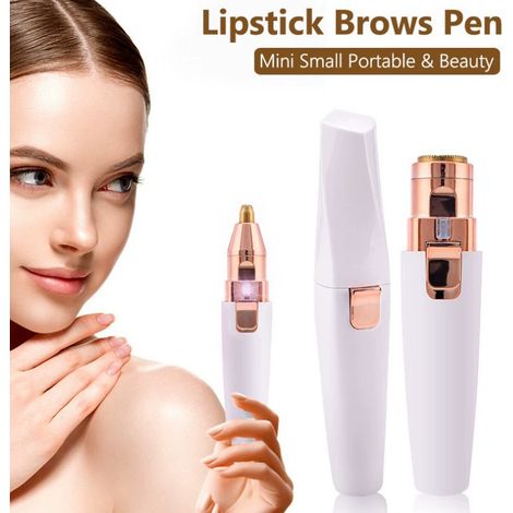 Épilateur facial rechargeable pour femmes, tondeuse à sourcils et rasoir visage 2 en 1, appareil d'épilation