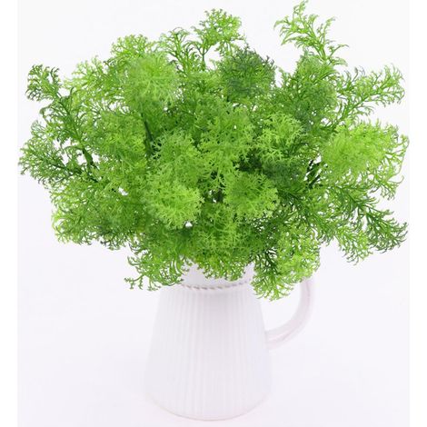 35cm mousse artificielle herbe plante mariage maison église décor de fête vert (1/5)