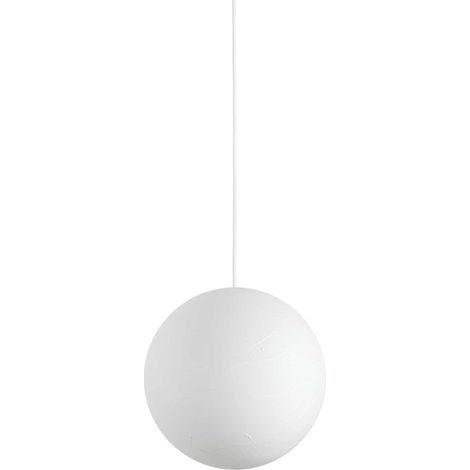 Sospensione Moderna Carta Metallo Bianco 1 Luce E27 D30Cm (1/3)