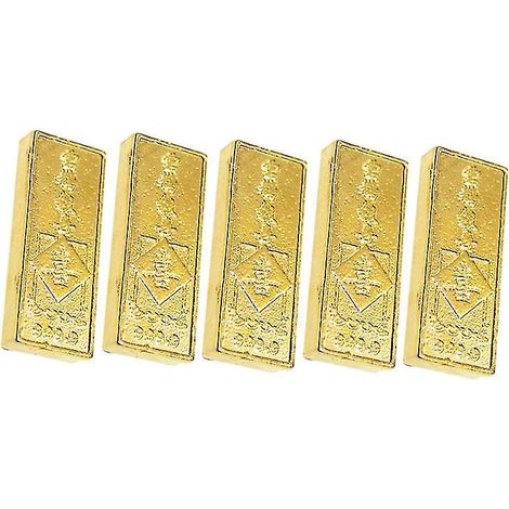 Lot de 5 lingots d'or factices (1/3)