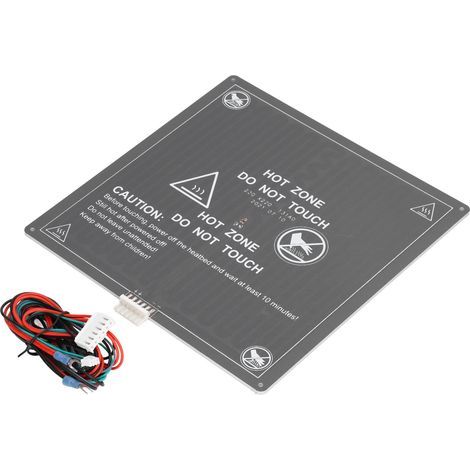 Plaque chauffante en aluminium 12V pour imprimante 3D Anet A8/A6 - Plateau chauffant de remplacement avec câble (1/5)