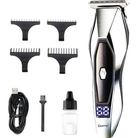 TRADE SHOP - Taglia Capelli Clipper Elettrico Professionale Ricaricabile Display Led Gm-6613 - (1/5)