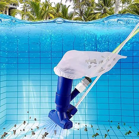 Portable Swimming Pool Cleaner, Swimming Pool Vacuum Cleaner, Can be Attached to Garden Hose Underwater Cleaner, for Pool Pond Fountain Above Spa (1/5)