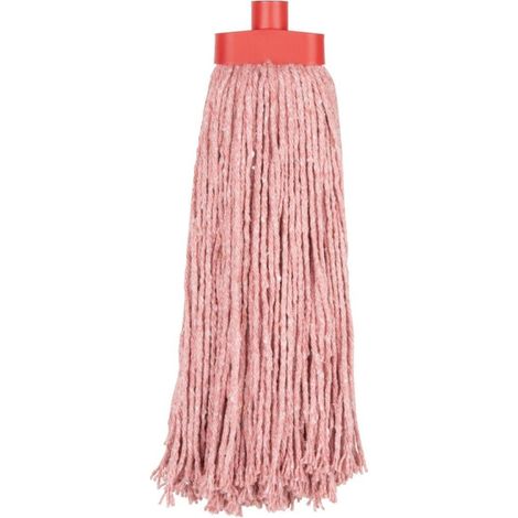 Tête serpillière à franges Kentucky rouge 450g - JANTEX (1/5)
