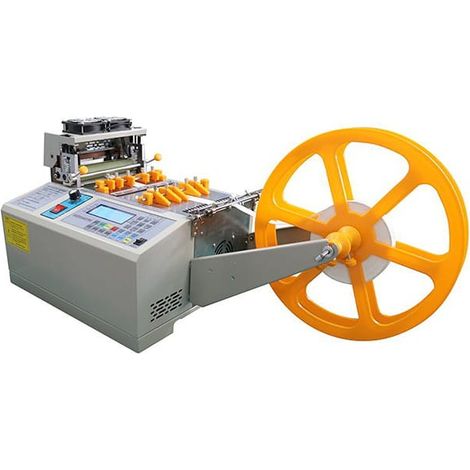 Machine automatique de coupe à longueur à chaud et à froid pour étiquettes, rubans et matériaux nylon (1/4)