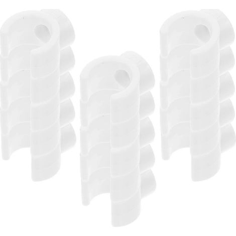 Outil de fixation de collier de serrage en PVC blanc en forme de U pour tuyaux, compatible avec les tuyaux d'eau, 250 pièces par paquet. (1/5)